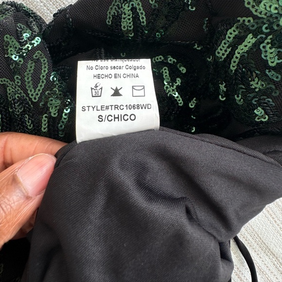 Windsor Sequin Prom Gown in Green - Picture 8 of 8